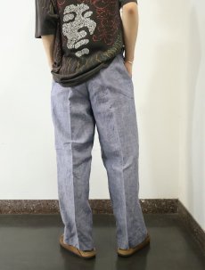 画像3: 50〜60's FRENCH MILITARY リネンセーラーパンツ "ワンウォッシュ" DEADSTOCK 【W33 L29】 (3)