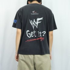 画像4: 90's WWF "Attitude Era" プロレスゲーム プリントTシャツ BLACK (4)