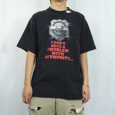 画像3: 90's〜 Stone Cold Steve Austin "I AM THE AUTHORITY!" プロレスラープリントTシャツ BLACK XL (3)