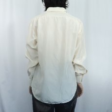 画像3: 60's PENINSULA TAILOR 無地 シルクシャツ  (3)