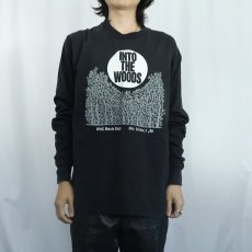 画像2: 90's USA製 "INTO THE WOODS" ミュージカルプリントロンT BLACK XL (2)