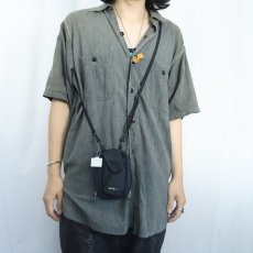 画像2: Eddie Bauer ナイロンショルダーバッグ BLACK  (2)