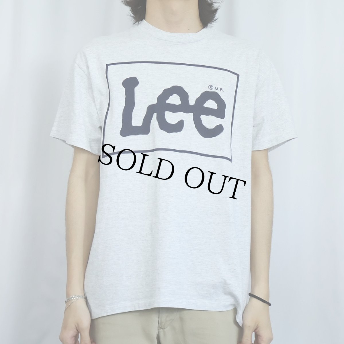 画像2: 90's Lee USA製 ロゴプリントTシャツ L (2)