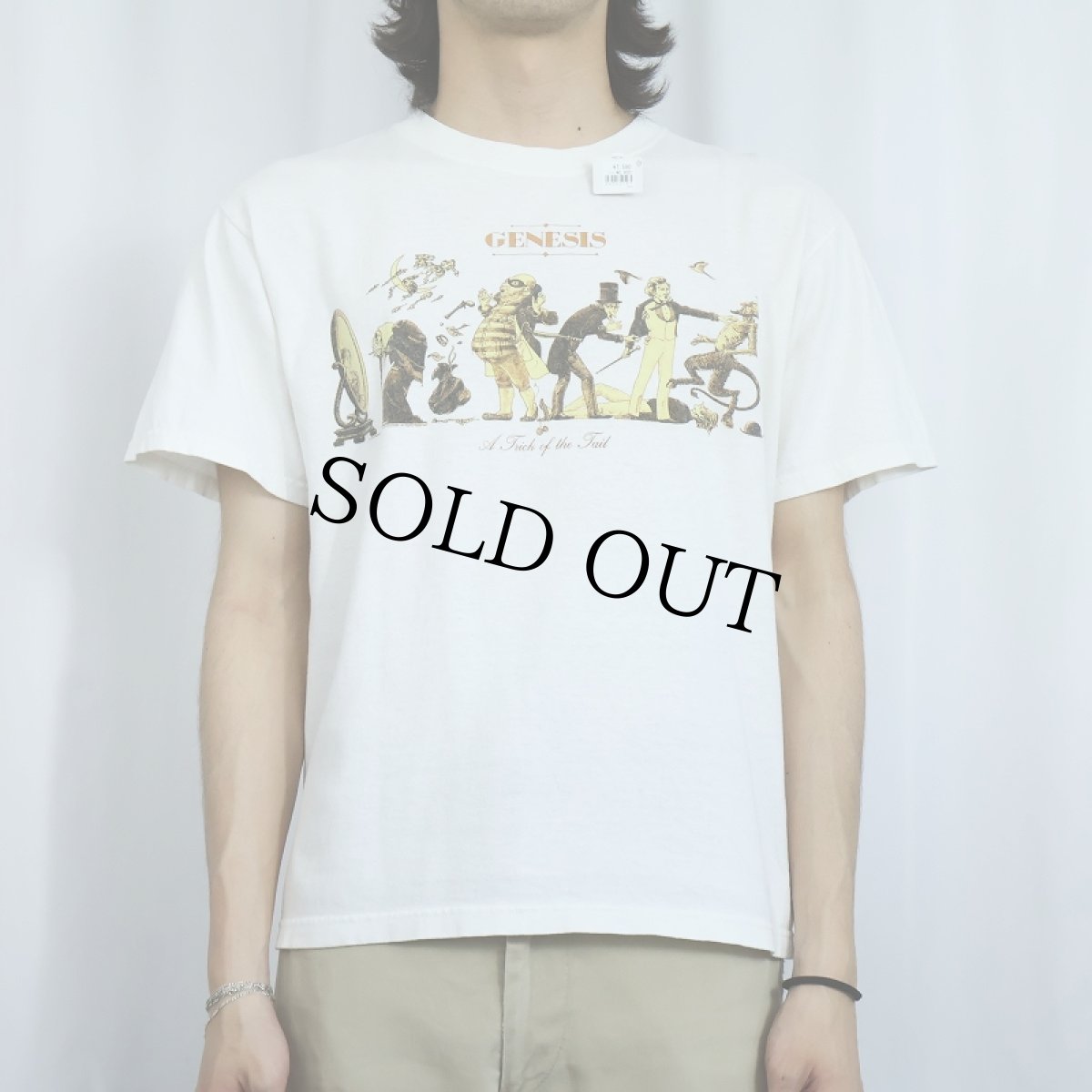 画像2: 2000's Genesis "A Trick of the Tail" ロックバンド アルバムプリントTシャツ M (2)
