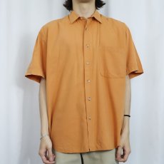 画像2: 80's BANANA REPUBLIC "TRAVEL&SAFARI CLOTHING" 無地コットンシャツ M (2)