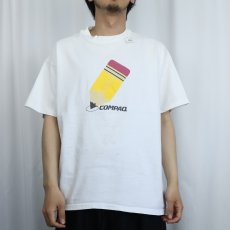 画像2: 90's COMPAQ USA製 コンピューター企業 プリントTシャツ XL (2)