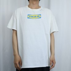 画像2: IKEA 企業ロゴプリントTシャツ (2)