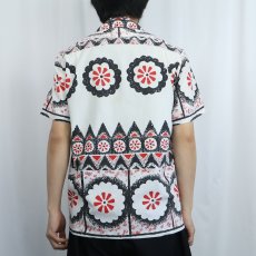 画像3: 60〜70's Lauhala コットン×ポリエステル アロハシャツ (3)