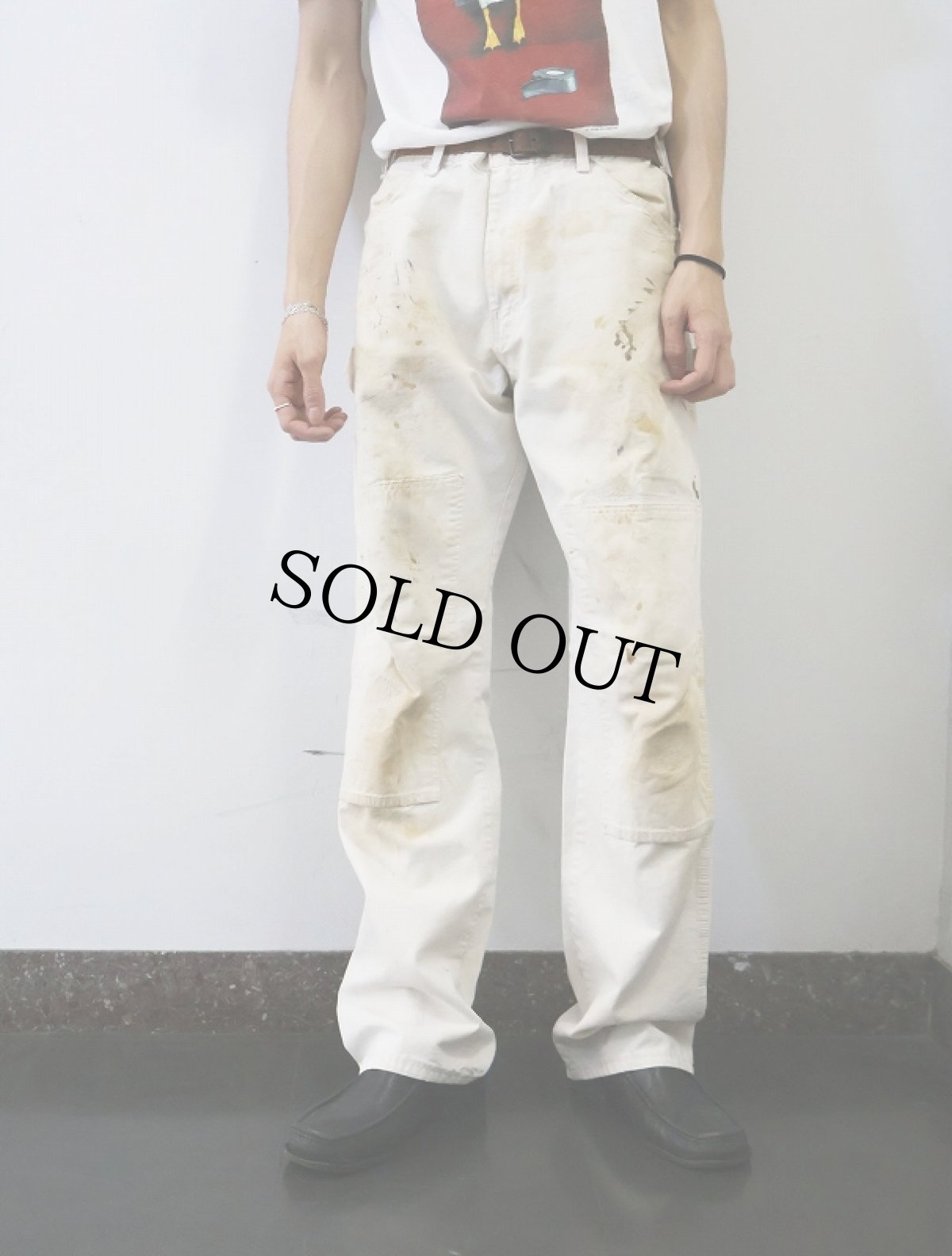 画像3: Dickies ダブルニー ペインターパンツ W33 (3)