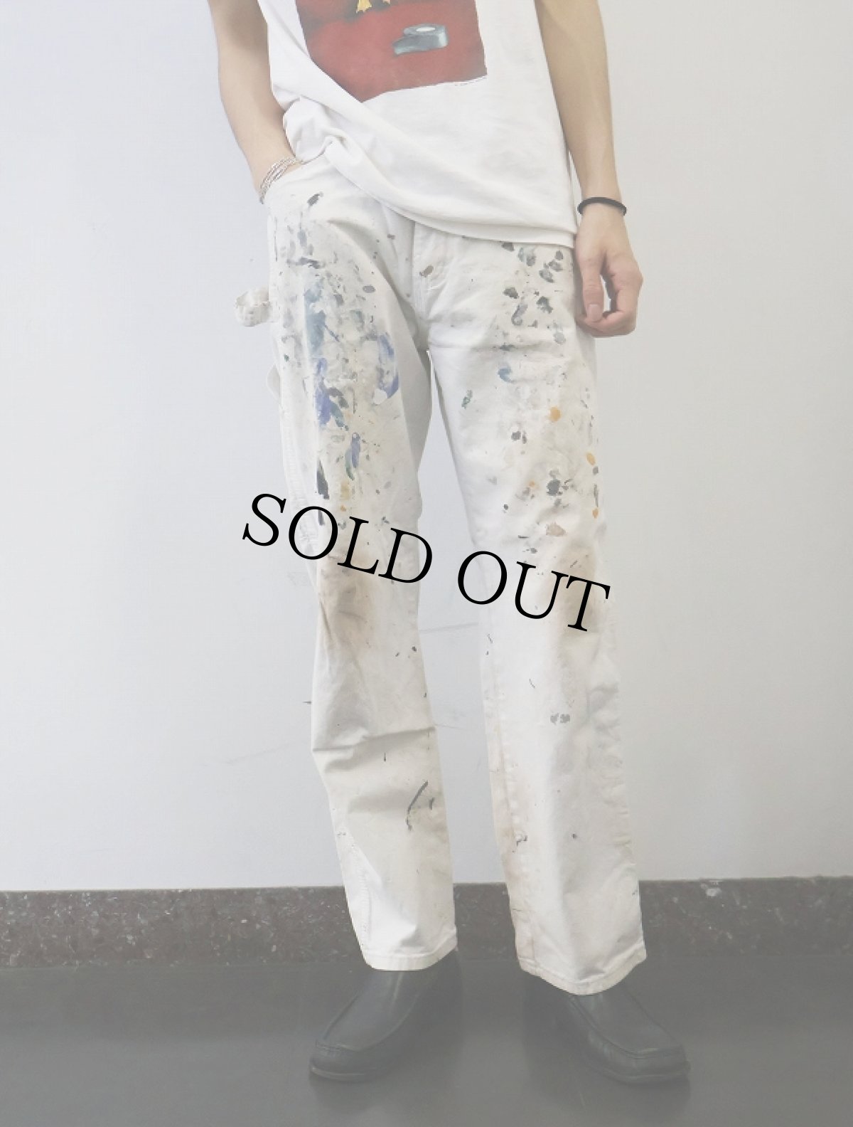 画像1: Dickies × Dulux ペンキペイント ペインターパンツ W31 (1)