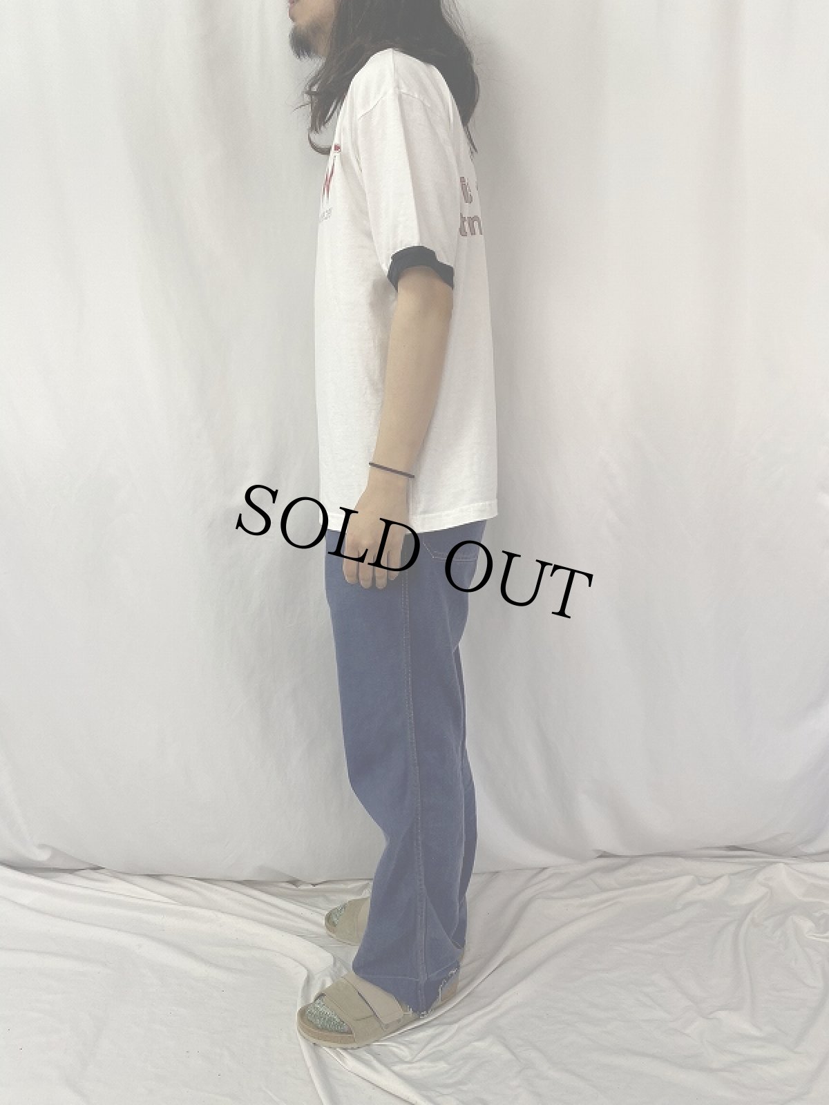 画像4: 90's Weezer USA製 "if it's too loud, turn it down" オルタナロックバンド リンガーTシャツ L (4)