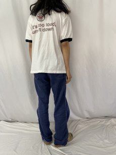 画像5: 90's Weezer USA製 "if it's too loud, turn it down" オルタナロックバンド リンガーTシャツ L (5)