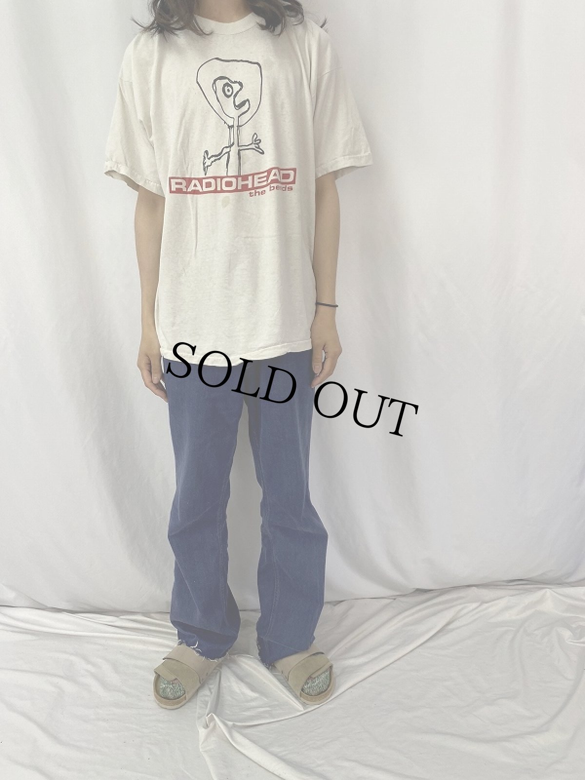 画像2: 90's RADIOHEAD "the bends" ロックバンドTシャツ XL (2)
