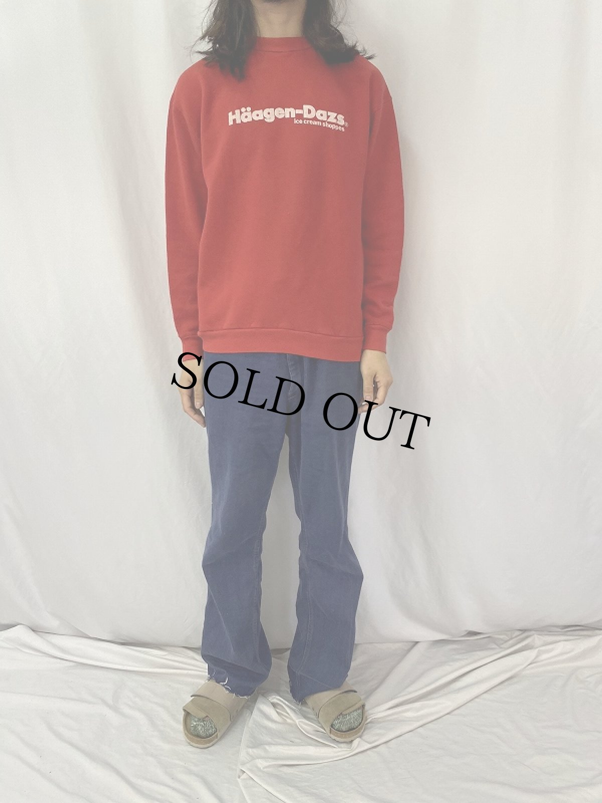 画像3: 90's Haagen-Dazs USA製 ロゴプリントスウェット XL (3)