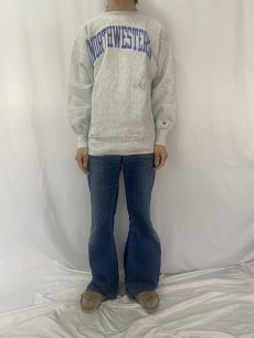 画像2: 90's〜 Champion REVERSE WEAVE "NORTHWESTERN" スウェット XL (2)