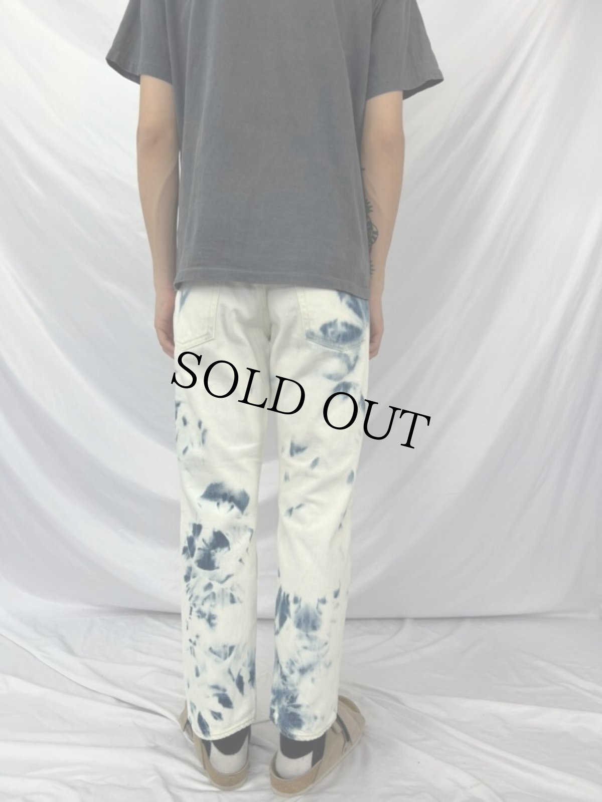 画像4: KAPITAL ブリーチ加工 デニムパンツ W31 (4)