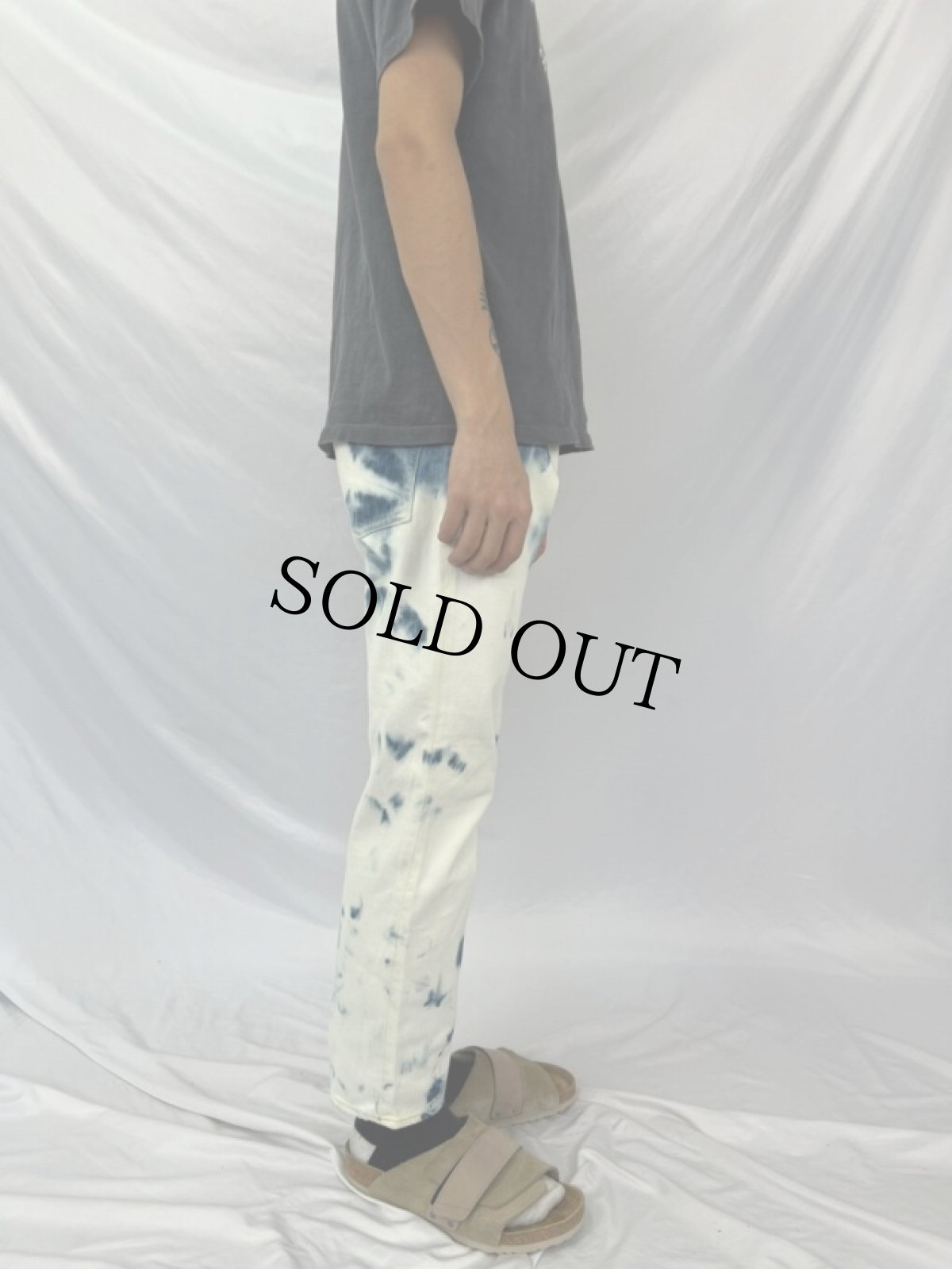 画像3: KAPITAL ブリーチ加工 デニムパンツ W31 (3)