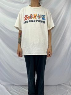 画像2: 90's "GEORGETOWN UNIVERSITY" パロディプリント カレッジTシャツ XL (2)