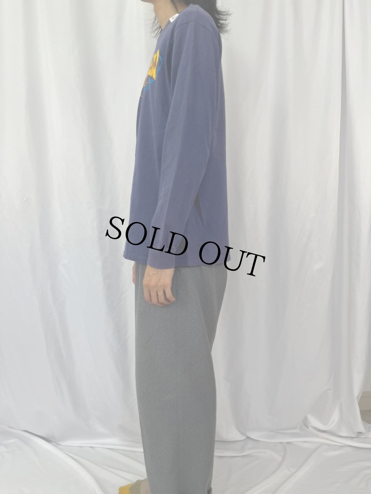 画像3: 90's THRASHER USA製 ロゴプリントロンT L (3)