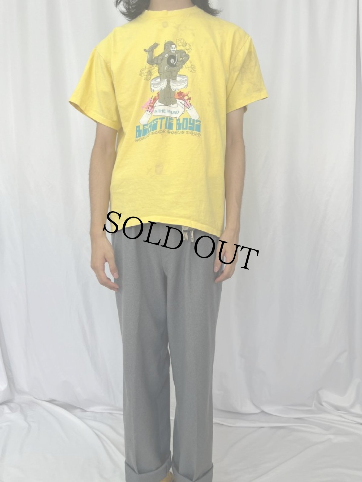 画像2: 90's BEASTIE BOYS USA製 ヒップホップTシャツ L (2)