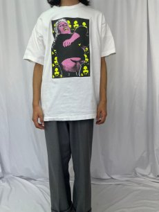 画像2: 90's Frank Kozik USA製 グラフィックプリントTシャツ XL (2)