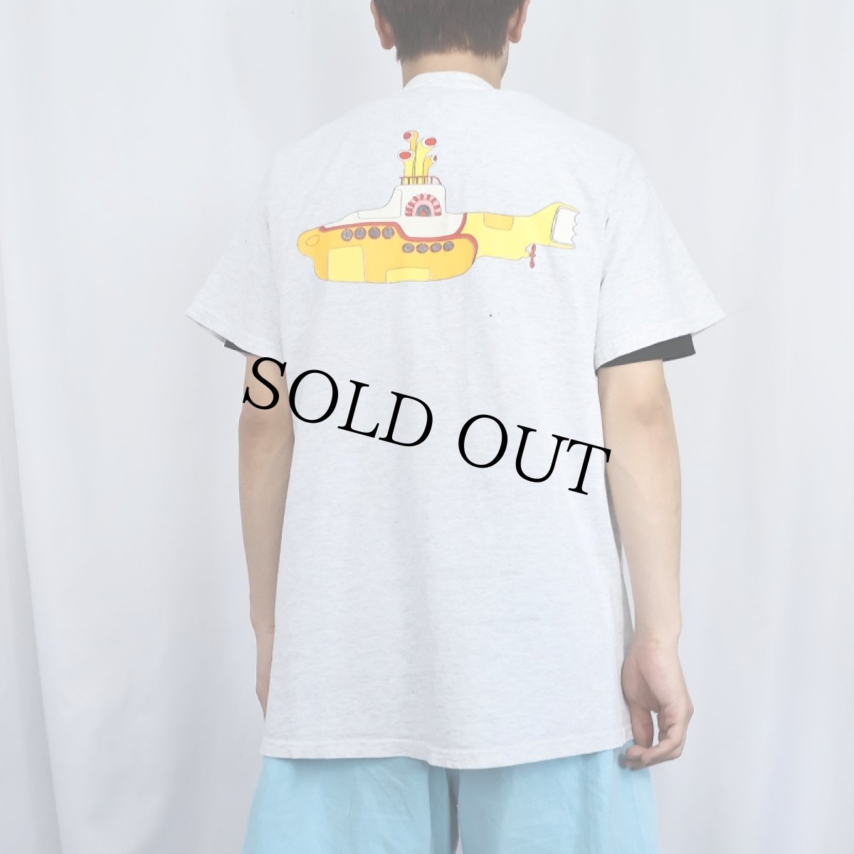 画像4: 2000's THE BEATLES "Yellow Submarine" ロックバンド プリントTシャツ L (4)