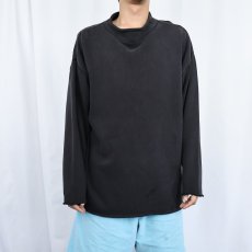 画像2: 90's GAP モックネックロンT BLACK L (2)