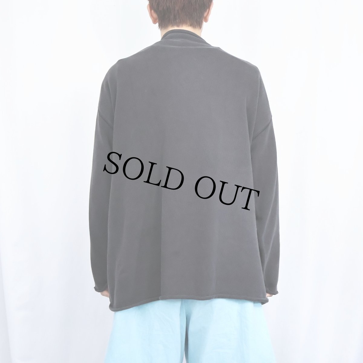 画像3: 90's GAP モックネックロンT BLACK L (3)