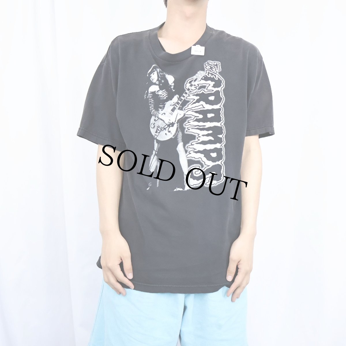 画像2: THE CRUMPS ロックバンド プリントTシャツ BLACK (2)