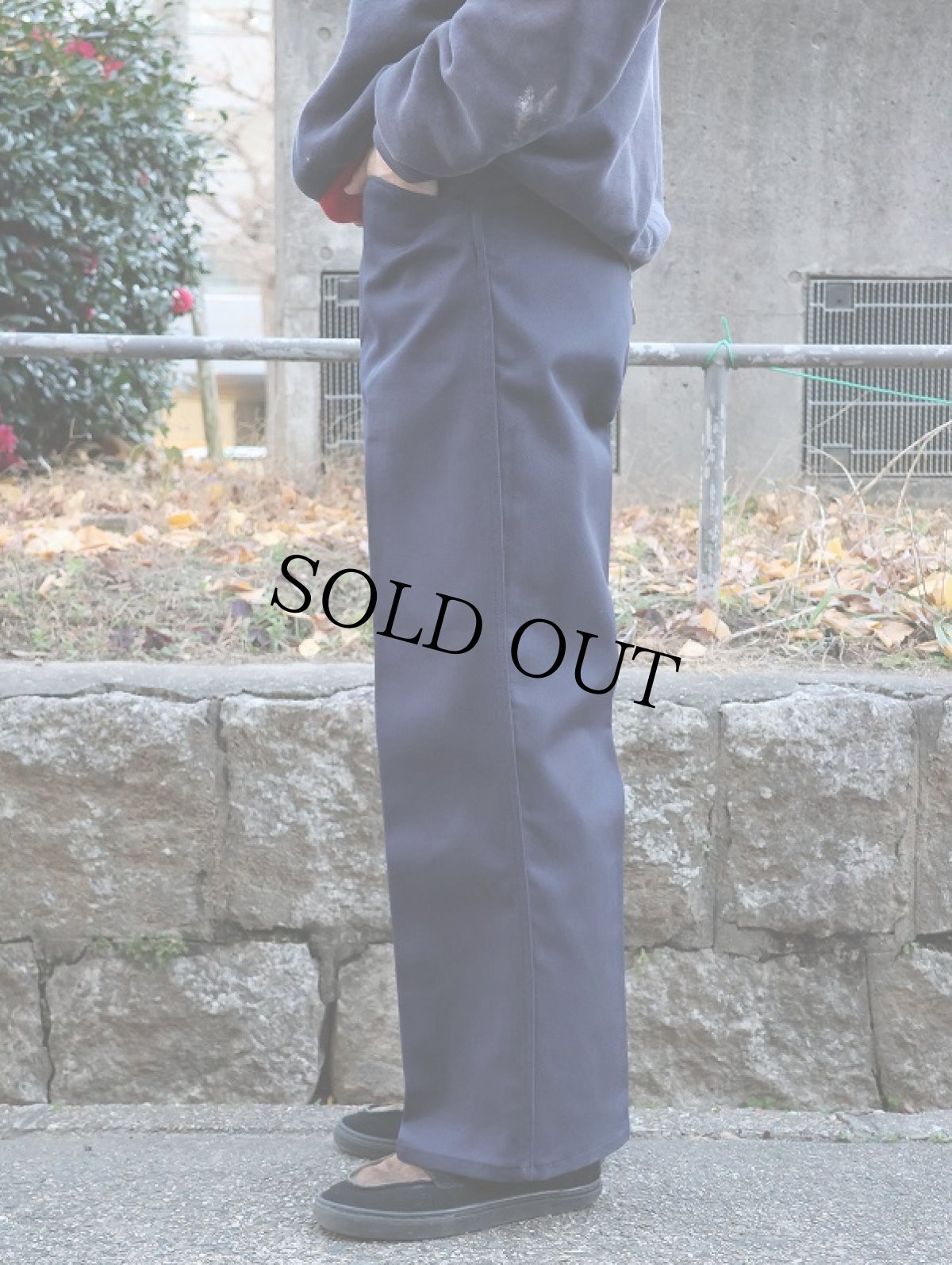 画像4: BEN DAVIS "THE GORILLA CUT" ゴリラカットパンツ NAVY フラッシャー付き未使用品 W30 L30 (4)