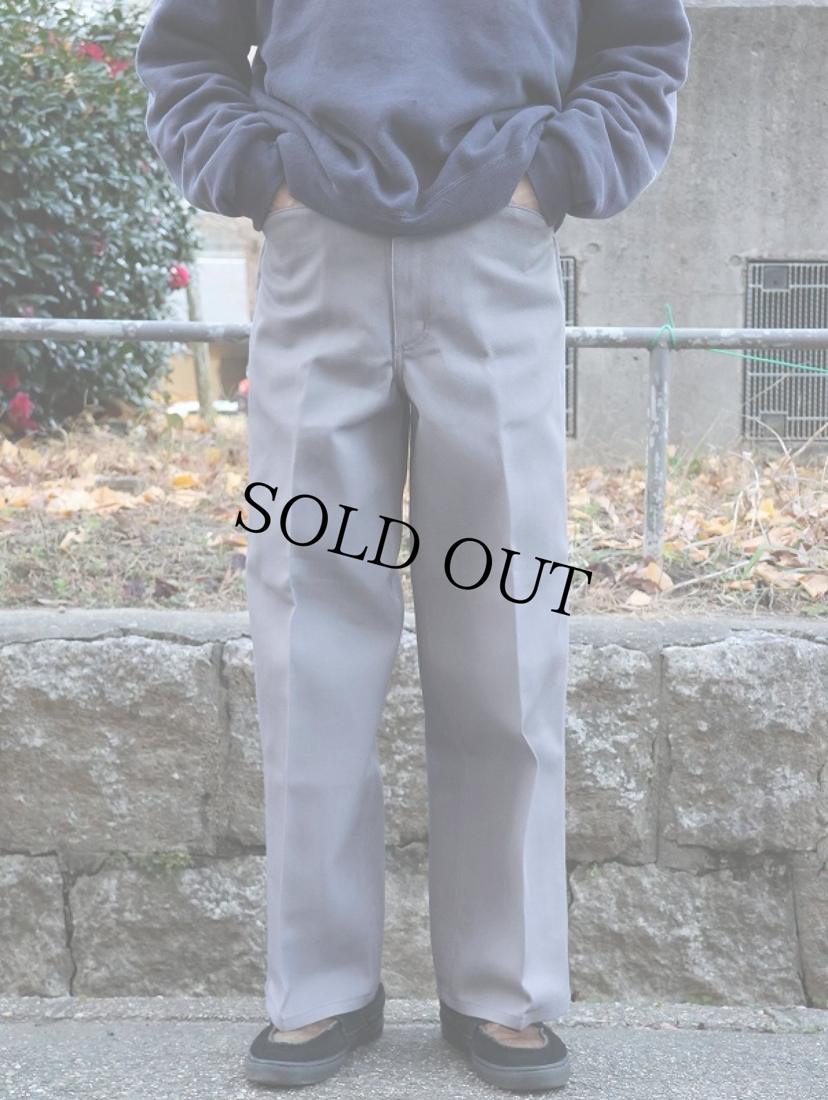 画像1: BEN DAVIS "THE GORILLA CUT" ゴリラカットパンツ LT. GREY フラッシャー付き未使用品 W30 L30 (1)