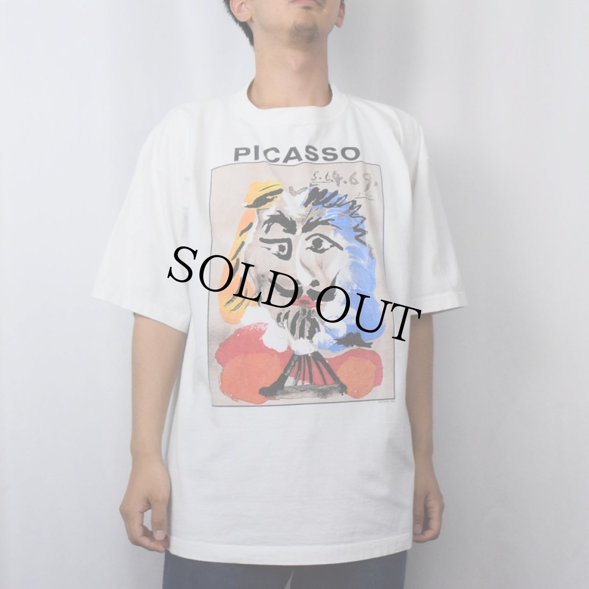 画像2: 90's Pablo Picasso USA製 "Musketeer" アートプリントTシャツ XL (2)