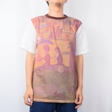 画像2: Georges Seurat "グランド・ジャット島の日曜日の午後" アートプリント ポリエステルカットソー L (2)