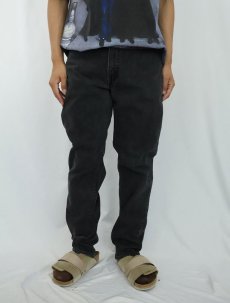 画像2: 90's Levi's 505 USA製 サルファブラックデニムパンツ W32 (2)