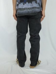 画像3: 90's Levi's 505 USA製 サルファブラックデニムパンツ W32 (3)