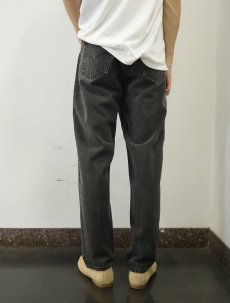 画像3: 90's Levi's 550 USA製 サルファブラック デニムパンツ W33 (3)