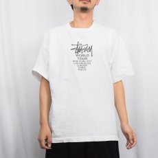 画像2: 90's STUSSY USA製 白タグ プリントTシャツ XL (2)