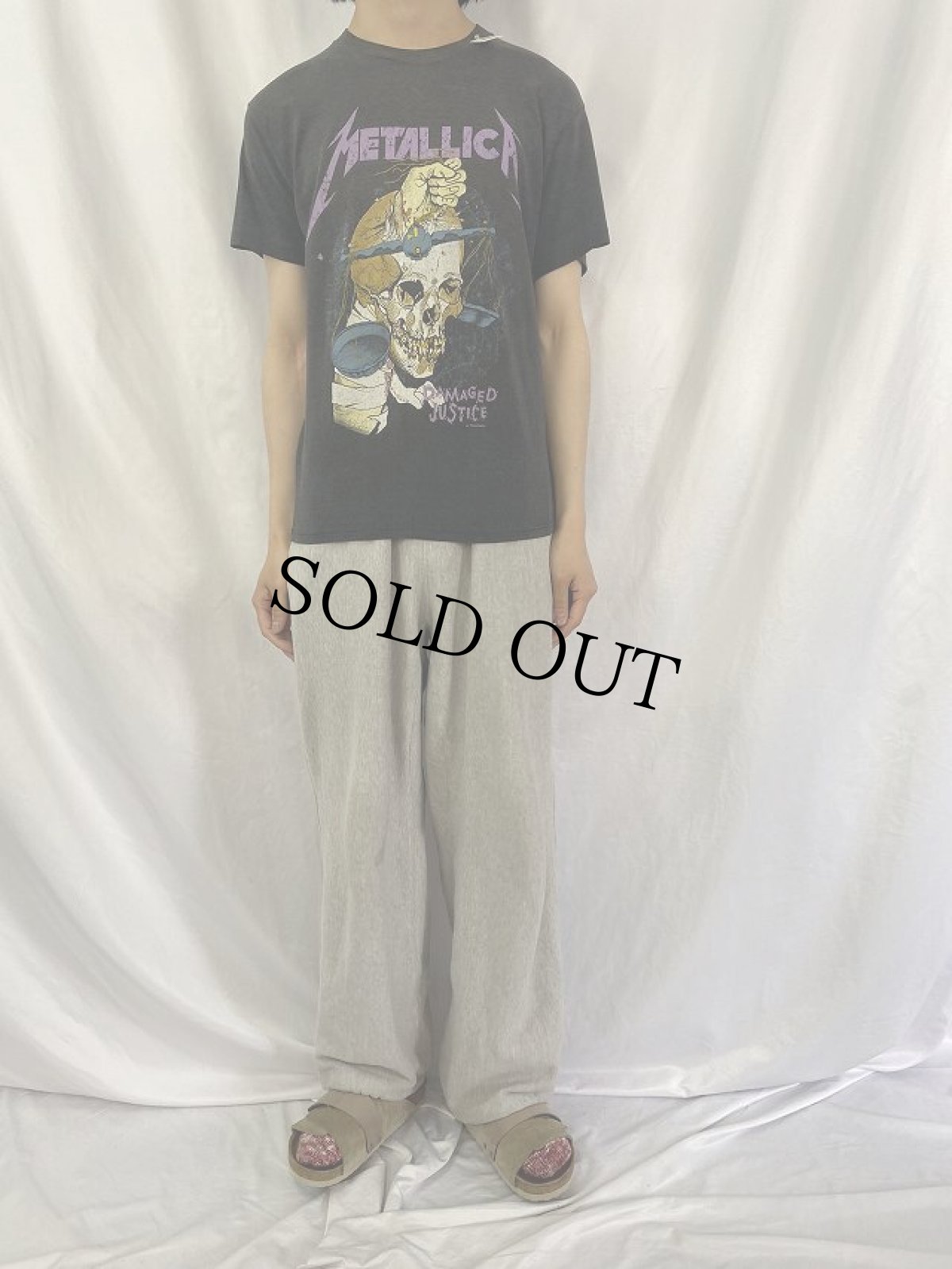 画像2: 80's METALLICA pushead USA製 "DAMAGED JUSTICE" ロックバンドTシャツ (2)