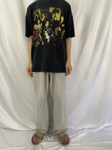 画像2: 90's AEROSMITH ハードロックバンドツアーTシャツ XL (2)