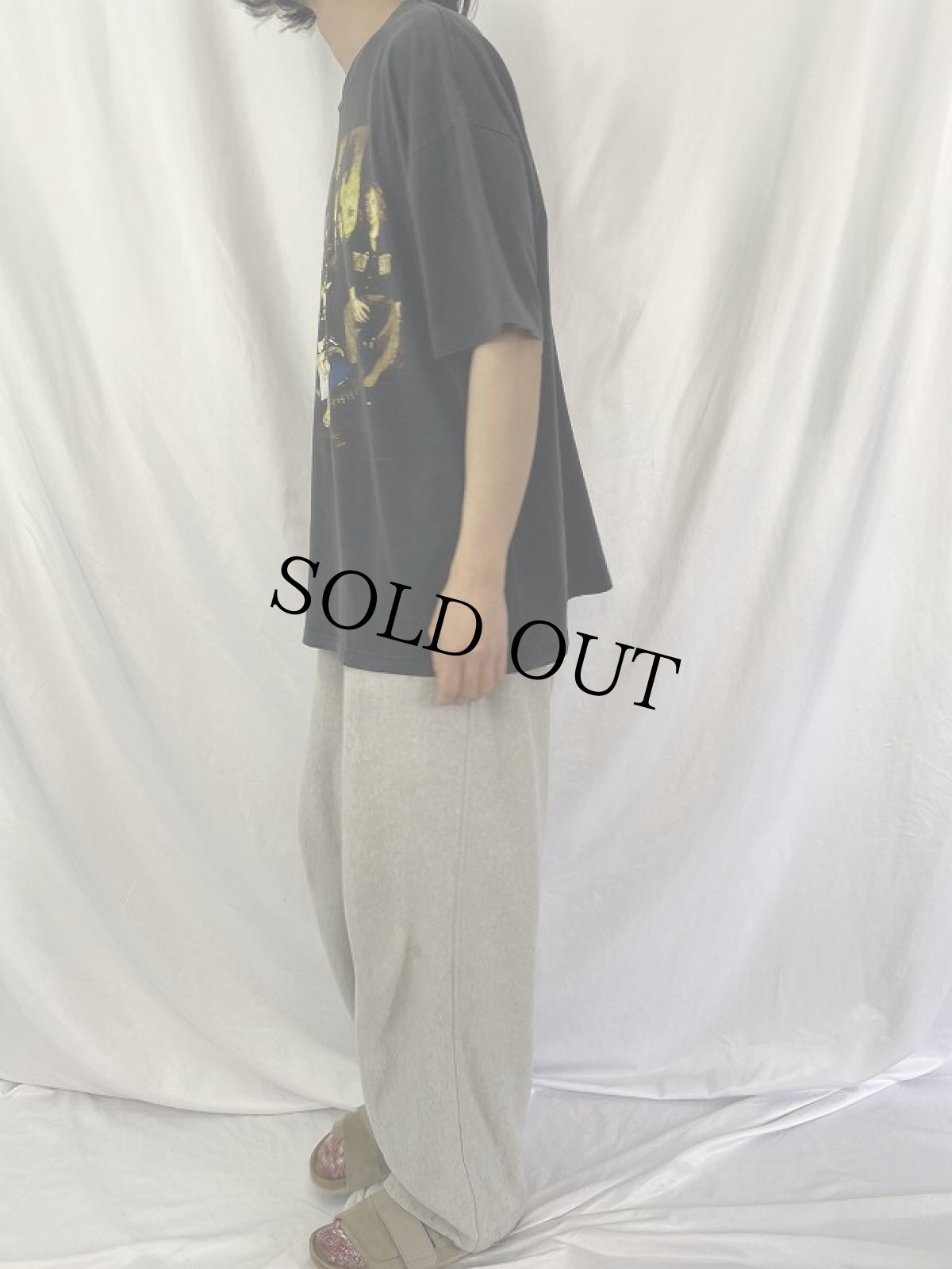 画像3: 90's AEROSMITH ハードロックバンドツアーTシャツ XL (3)