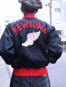 画像1: 50〜60's HUBER "NEWTOWN" フェルトパッチ付き ウイングフット スタジャン SIZE40 (1)