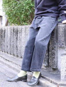 画像2: 2000's Levi's 501 USA製 "サルファブラック" ブラックデニムパンツ W34 (2)