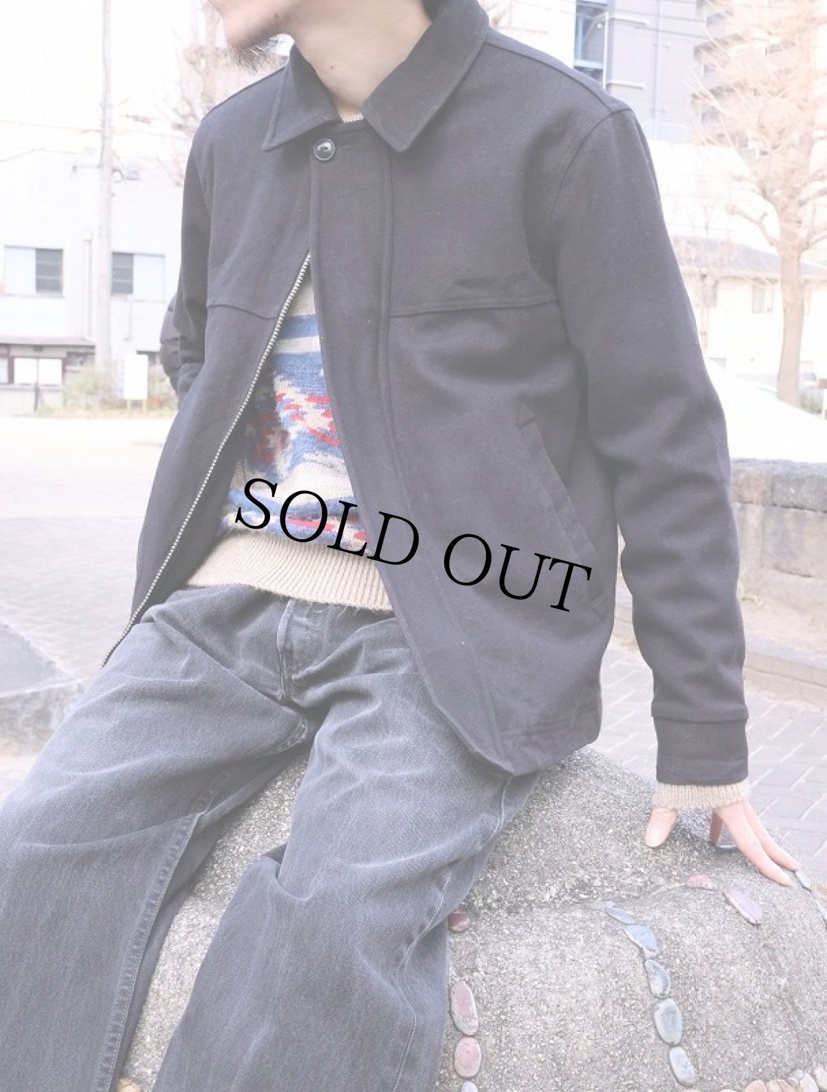 画像2: PENDLETON ウールジャケット BLACK M (2)