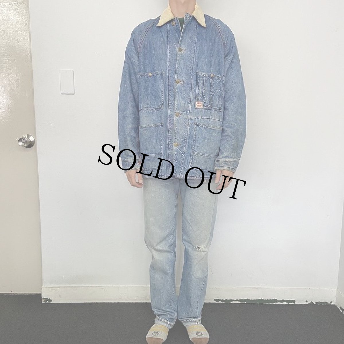画像9: 40's〜50's HEAD LIGHT ブランケット付き Denim Coverall (9)