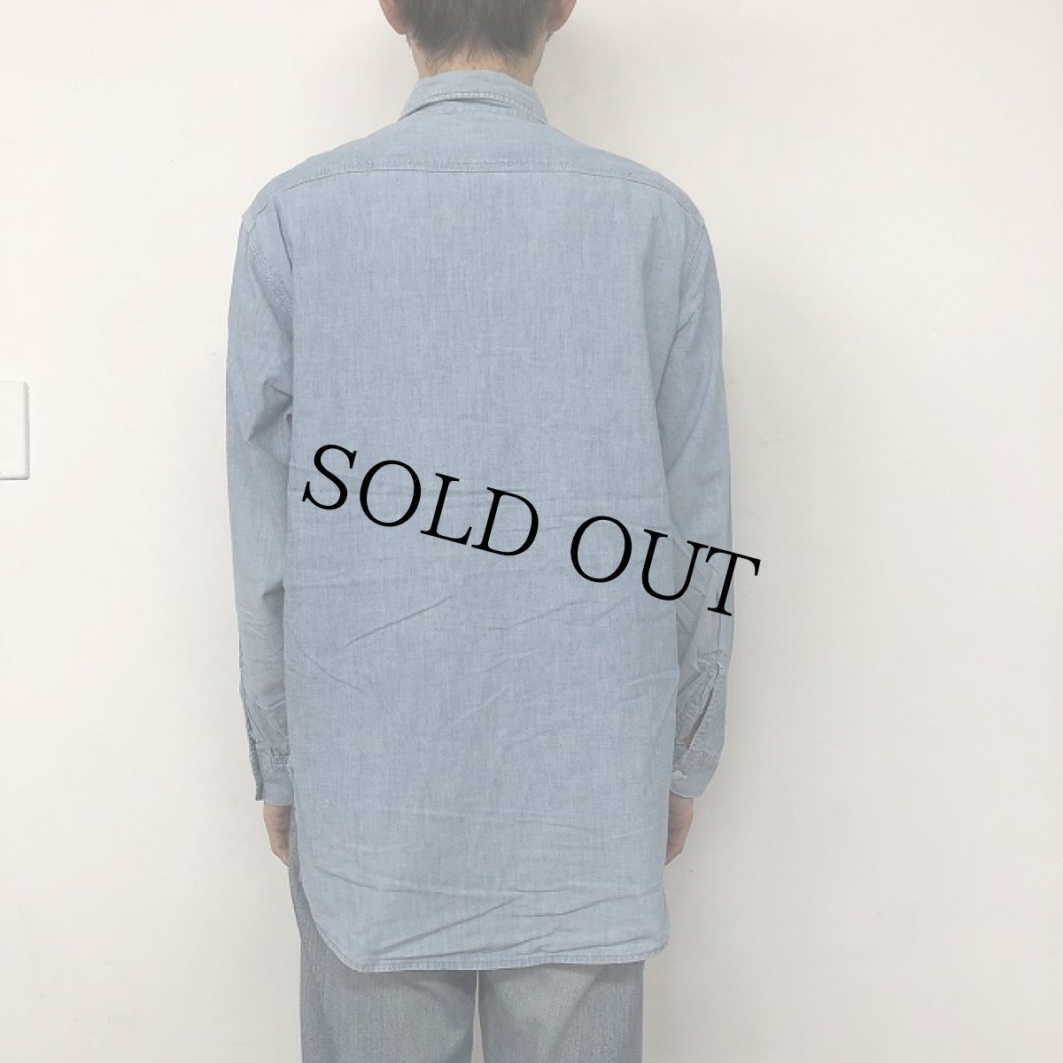 画像8: 50〜60's BIG MAC マチ付き シャンブレーシャツ (8)