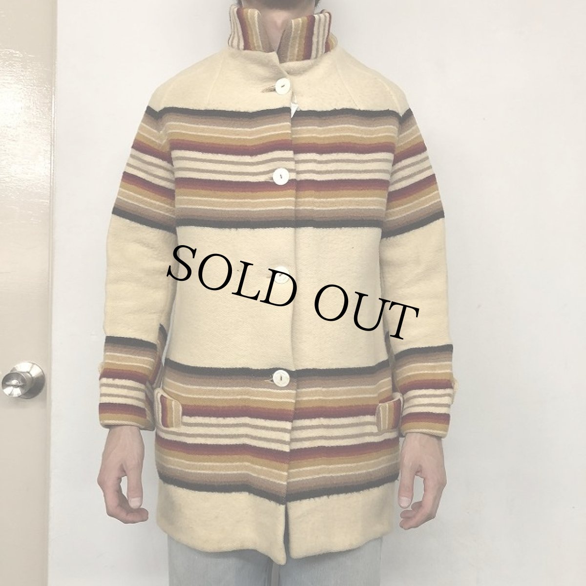 画像5: 30〜40's EVER WARM ネイティブ柄 RAG JACKET (5)