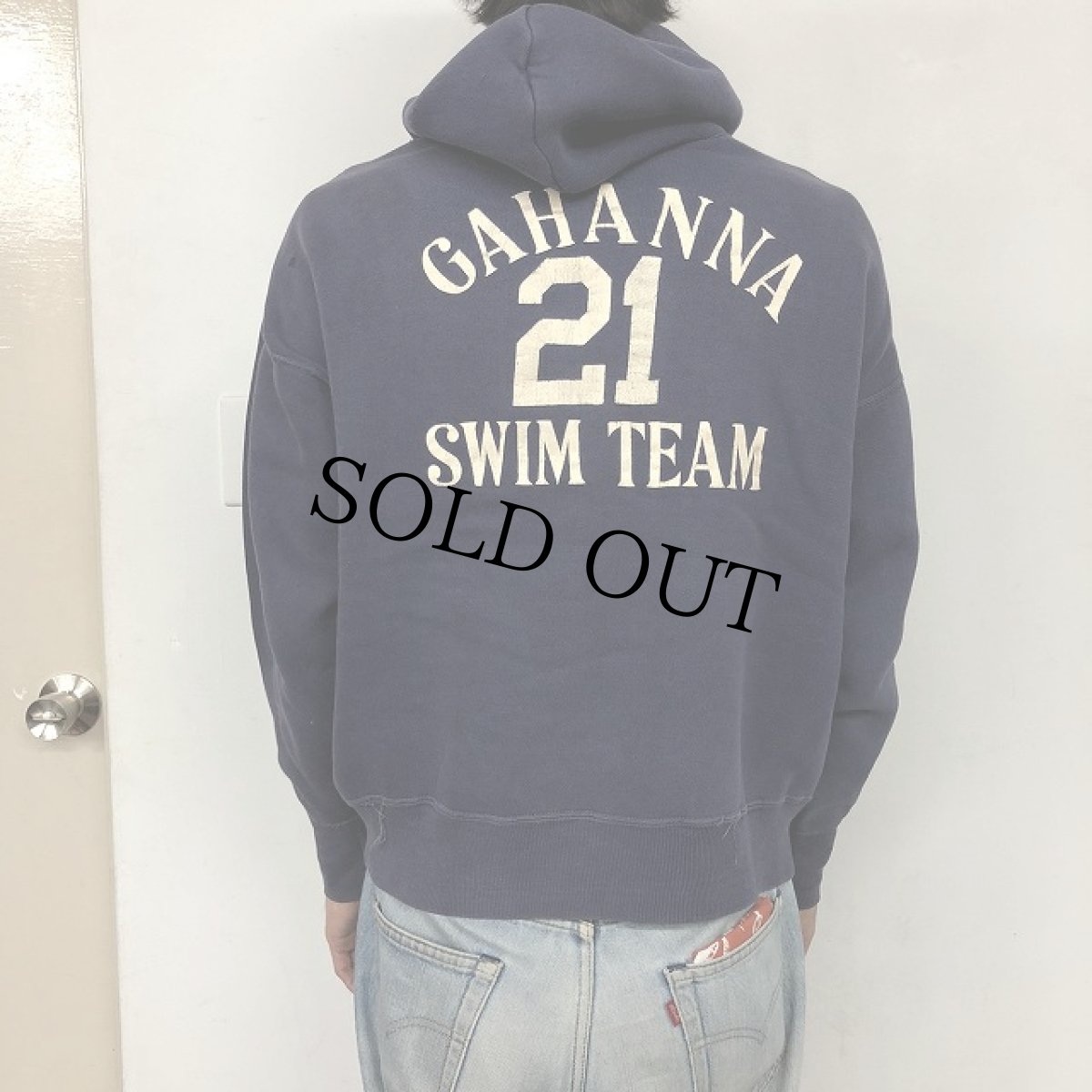 画像9: 60's "GAHANNA SWIM TEAM" Sweat Hoodie Navy (9)