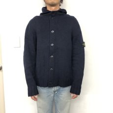 画像2: STONE ISLAND ITALY製 Wool Knit Cardigan Hoodie (2)