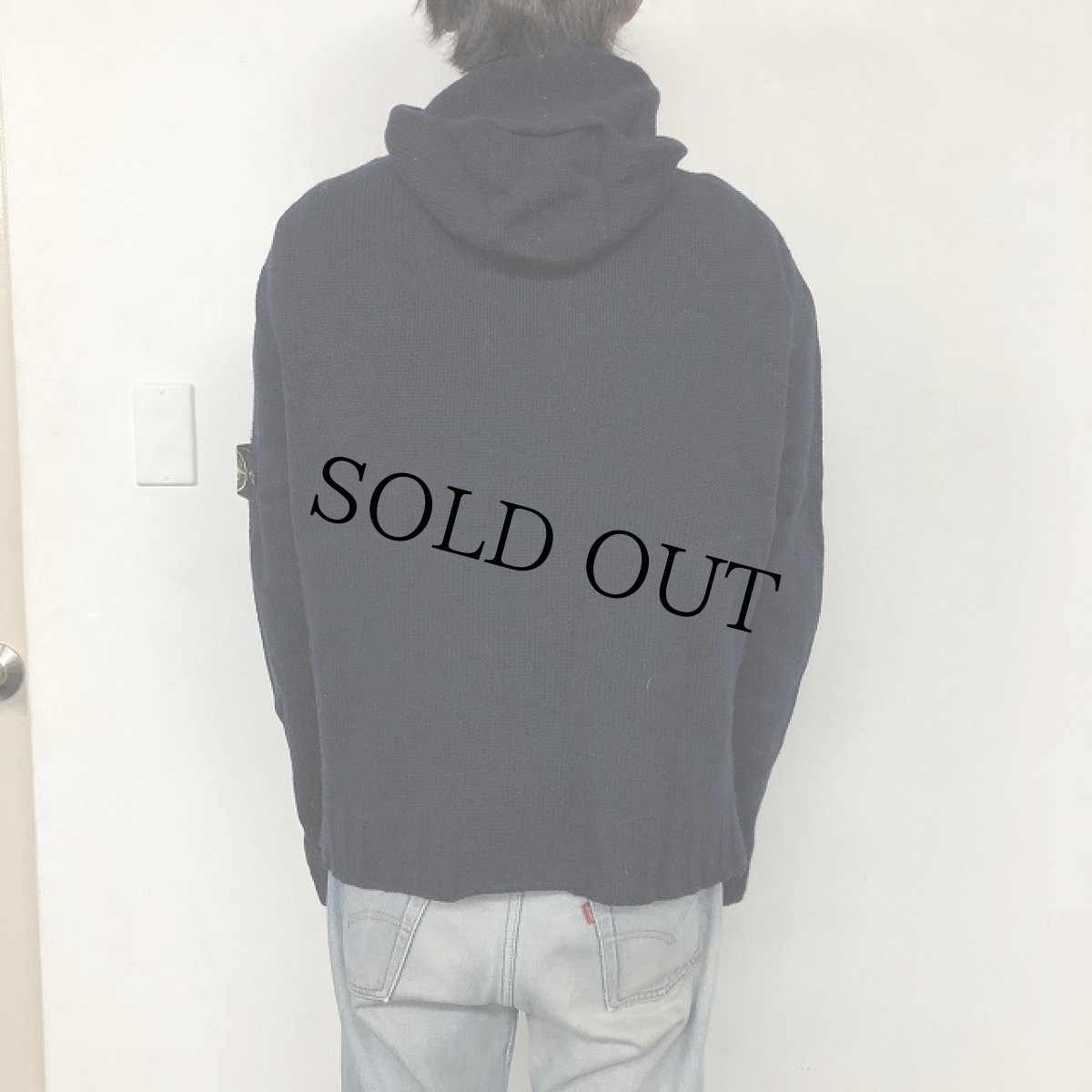 画像4: STONE ISLAND ITALY製 Wool Knit Cardigan Hoodie (4)