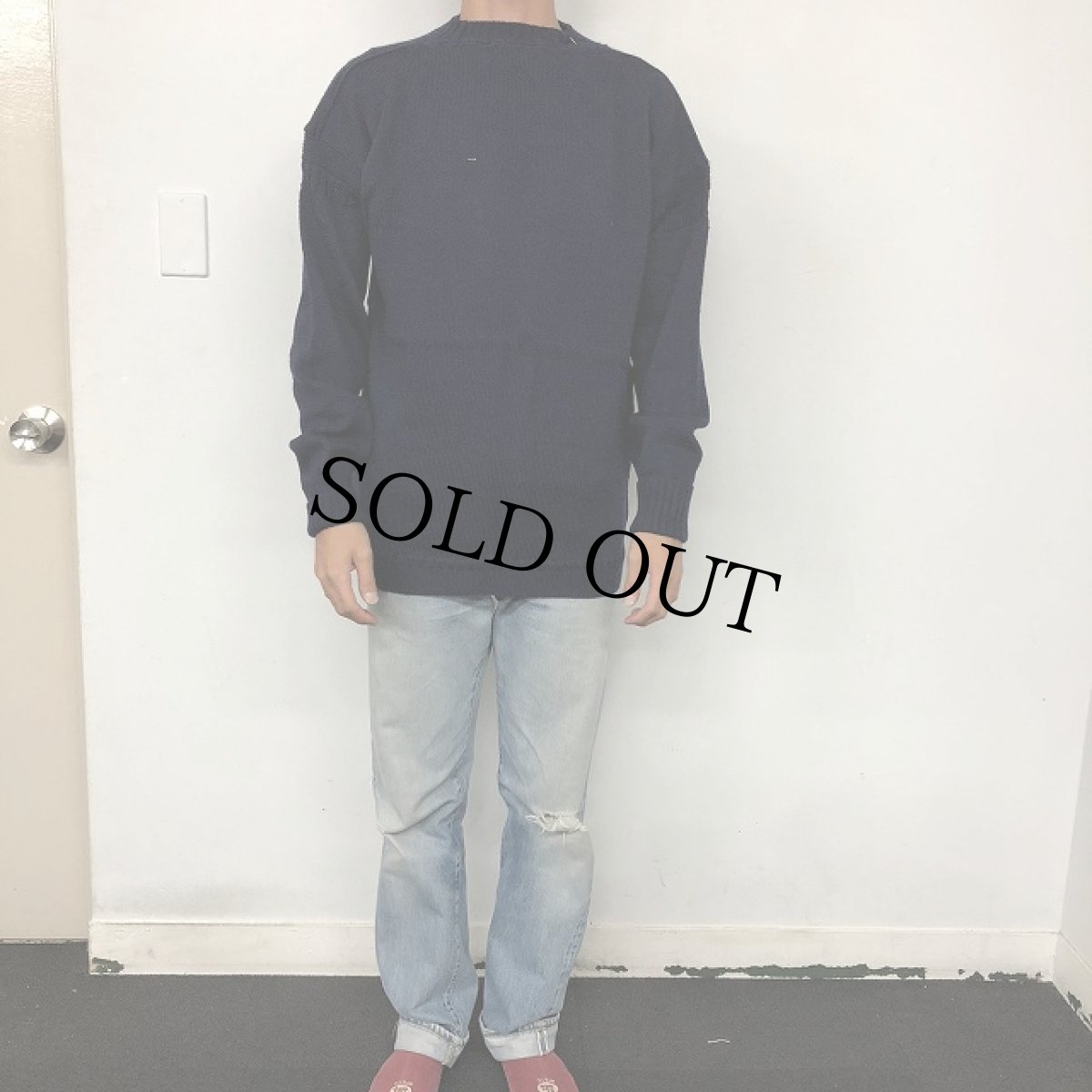 画像5: VINTAGE Guernsey Sweater Navy (5)